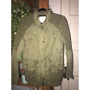 Anthropologie light military jacket size M
